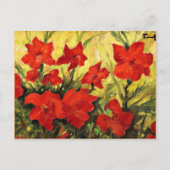 Clematis Red Flowers Briefkaart (Voorkant)