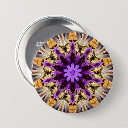CLEMATIS RONDE BUTTON 7,6 CM (Voorkant /achterkant)