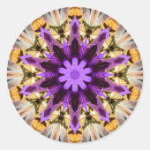 CLEMATIS RONDE STICKER (Voorkant)