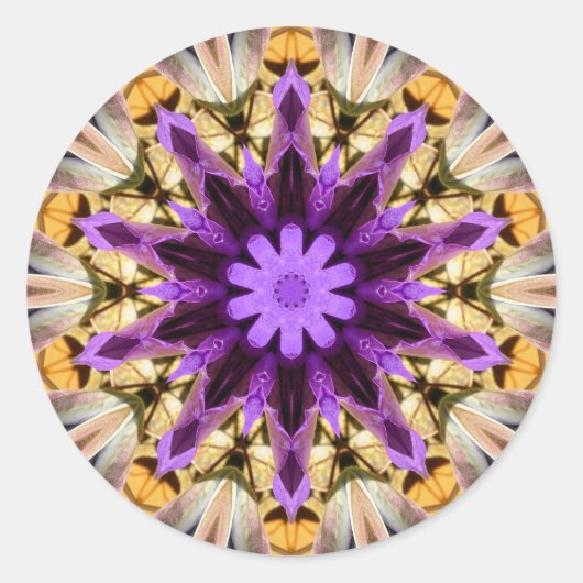 CLEMATIS RONDE STICKER (Voorkant)