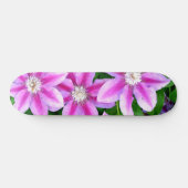 Clematis, roze bloemen persoonlijk skateboard (Horizontaal)