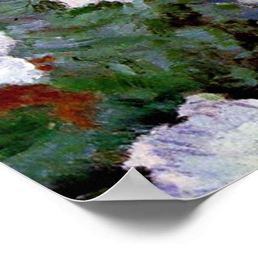 Clematis, schilderij van 1887 van Claude Monet, Poster (Hoek)