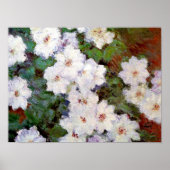 Clematis, schilderij van 1887 van Claude Monet, Poster (Voorkant)