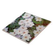 Clematis, schilderij van 1887 van Claude Monet, Tegeltje (Zijkant)