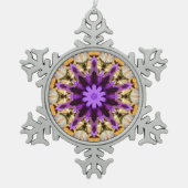 CLEMATIS TIN SNEEUWVLOK ORNAMENT (Voorkant)