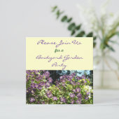 Clematis Tuinfeest Uitnodiging (Staand voorkant)