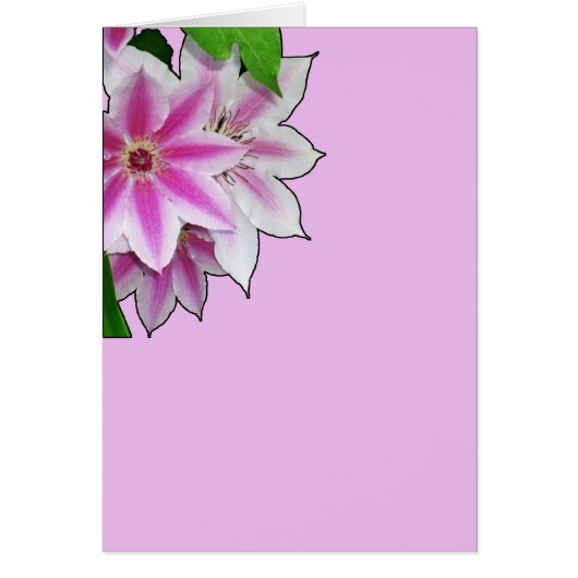 Clematis-ventilatorontwerp op lavender (Voorkant)