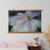 Clematis verdampt petals dicht bij elkaar hangend wandkleed (Slaapkamer)