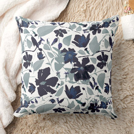 Clematis Vine Elegant Waterverf Flowers Kussen