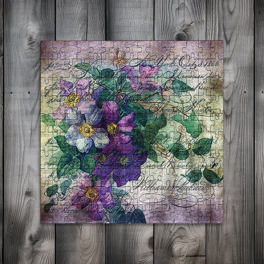 Clematis Vine Handschrift Ephemera Legpuzzel