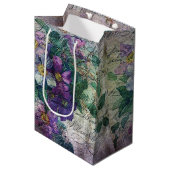 Clematis Vine Handschrift Ephemera Medium Cadeauzakje (Voorkant Gekanteld)