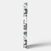 Clematis Vine Waterverf Groen Blauw Bloemen Case-Mate iPhone Case (Achterkant / Rechts)