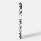 Clematis Vine Waterverf Groen Blauw Bloemen Case-Mate iPhone Case (Achterkant / Rechts)