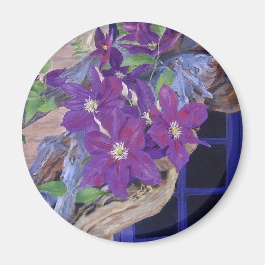 clematis wijnstok magneet (Voorkant)
