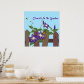 Clematis Wingerd in de Tuin Poster (Keuken)