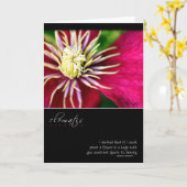 Clematissen met het Citaat van Georgia O'Keeffe Kaart (Gele Bloem)