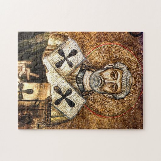 Clemens 1 van Rome Byzantijnse mozaïek icoon Legpuzzel (Horizontaal)