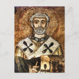 Clemens I Byzantijnse Mozaïek Orthodoxe Icoon Briefkaart