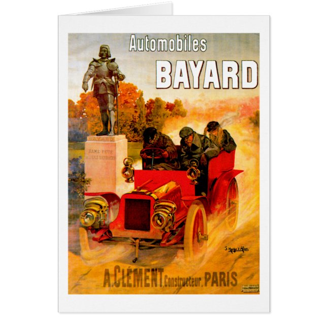 Clément-Bayard ~  advertentie voor auto's (Voorkant)