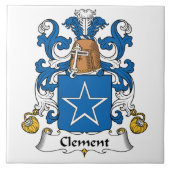 Clement Family Crest Tegeltje (Voorkant)
