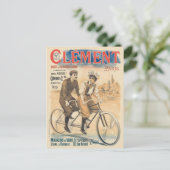 Clément Paris Vintage Poster 1895 Briefkaart (Staand voorkant)