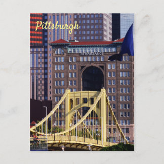 Clemente Bridge Pittsburgh Skyscrapers Briefkaart