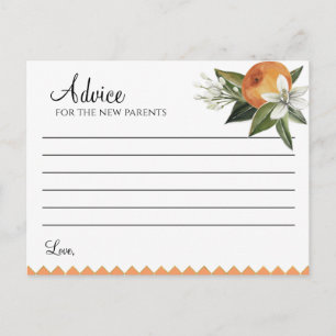 Clementine Baby shower Briefkaart