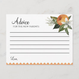 Clementine Baby shower Briefkaart