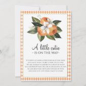 Clementine Baby shower Kaart (Voorkant)