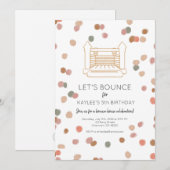 Clementine Bounce House Party nodigt uit Kaart (Voorkant / Achterkant)