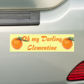 clementine bumper sticker (Op auto)