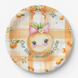 Clementine cute papieren bord 9"