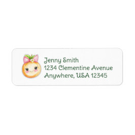 Clementine Cutie adreslabel Etiket