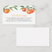 Clementine "Cutie" Books for Baby Shower Informatiekaartje (Voorkant / Achterkant)