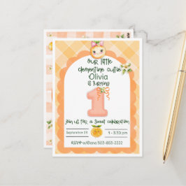 Clementine Cutie eerste verjaardagskaart Briefkaart