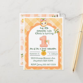 Clementine Cutie eerste verjaardagskaart Briefkaart