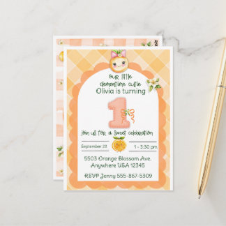 Clementine Cutie eerste verjaardagskaart Briefkaart