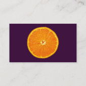 Clementine - Donker Paars Visitekaartje (Achterkant)