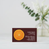 Clementine - Donkerbruin Visitekaartje (Staand voorkant)