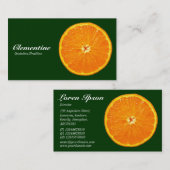 Clementine - Donkergroen 003300 Visitekaartje (Voorkant / Achterkant)