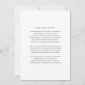 Clementine Elegant Modern Wedding Save The Date (Achterkant)