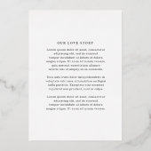 Clementine Elegant Modern Wedding Save the Date Folie Uitnodiging (Achterkant)