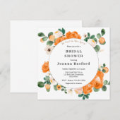 Clementine en Sinaasappel wit bloesems Vrijgezelle Kaart (Voorkant / Achterkant)