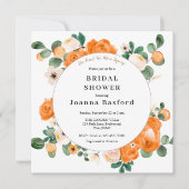 Clementine en Sinaasappel wit bloesems Vrijgezelle Kaart (Voorkant)