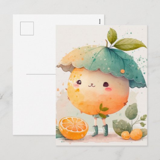 Clementine Feestdagenkaart (Voorkant / Achterkant)