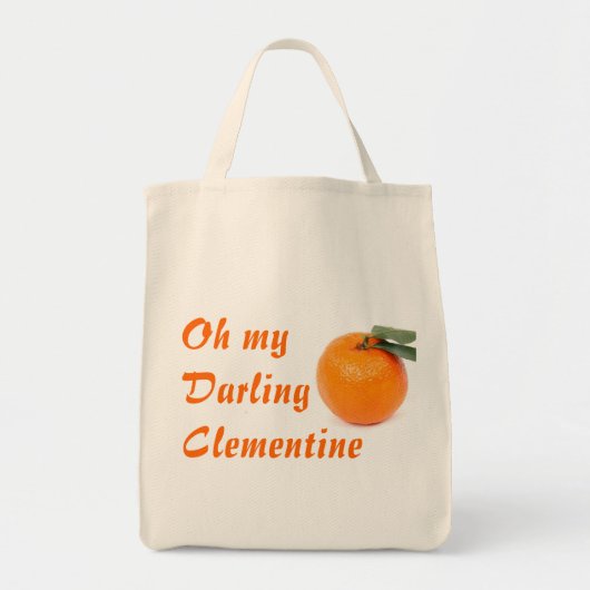 clementine grocery canvas tas (Voorkant)