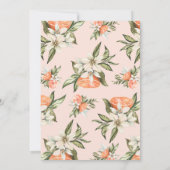 Clementine Little Cutie Baby shower Invitation Kaart (Achterkant)