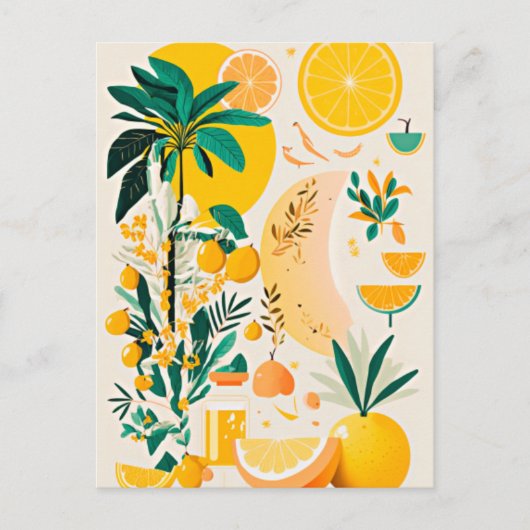 Clementine mandarine briefkaart (Voorkant)