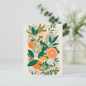 Clementine mandarine briefkaart (Staand voorkant)