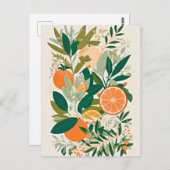 Clementine mandarine briefkaart (Voorkant / Achterkant)